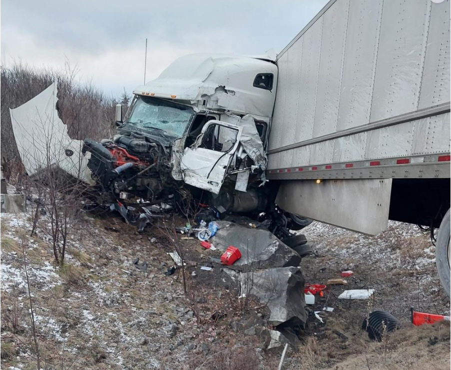 HWY 11 closed at Sand Dam Road