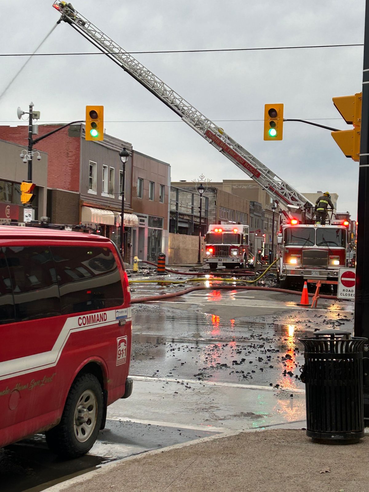 Fire on Main Street East