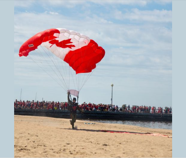 SkyHawks parachute Team Practice