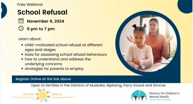 Helping Parents with Free  Webinar on School Refusal