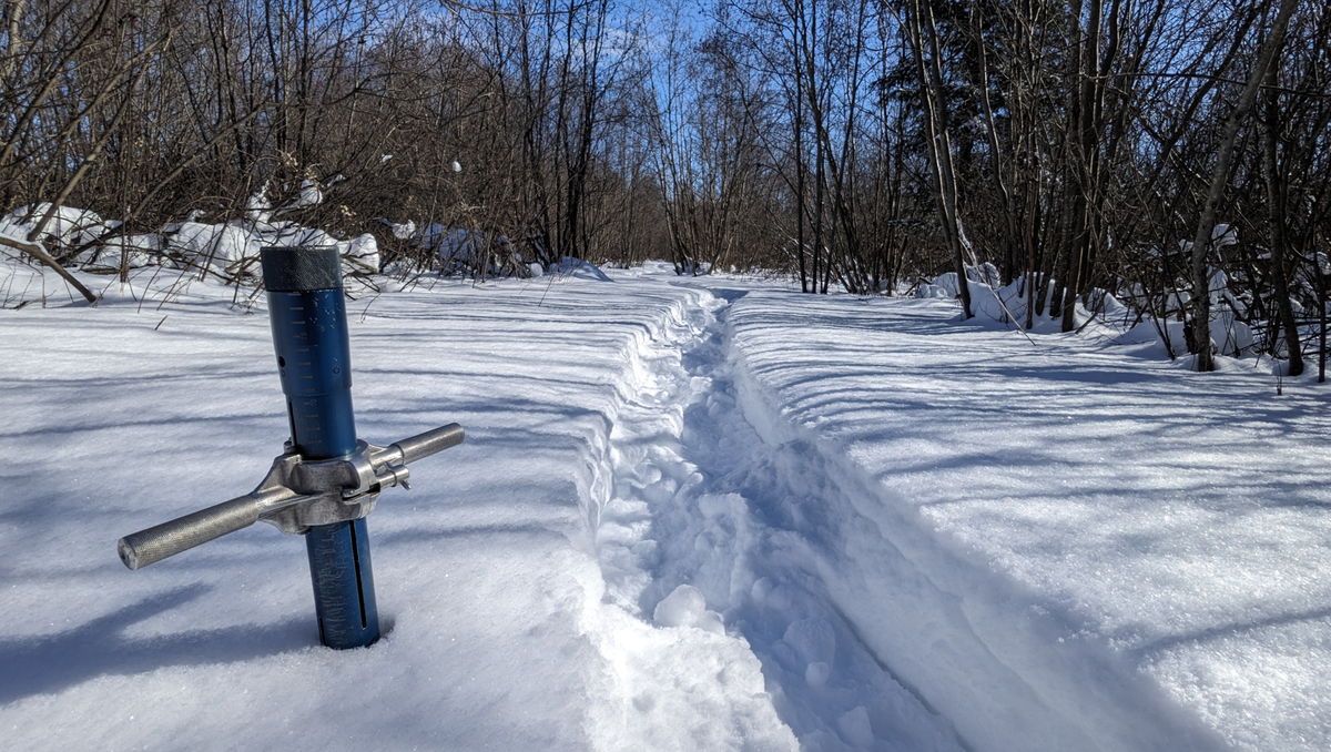 Snow depth increased by 10 cm