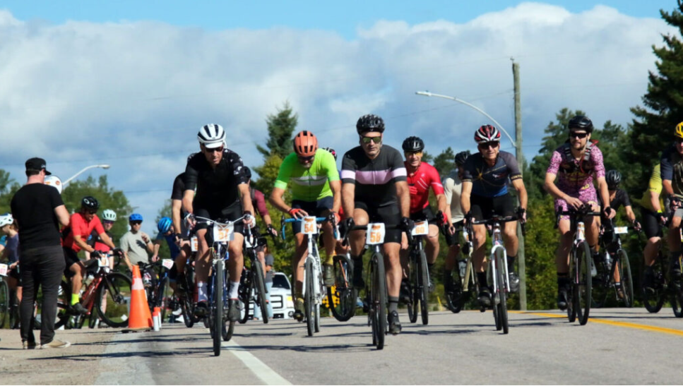 Voyageur 200 cycling event racing through the area