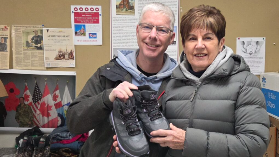 Over 100 pairs of new winter boots donated to those experiencing homelessness