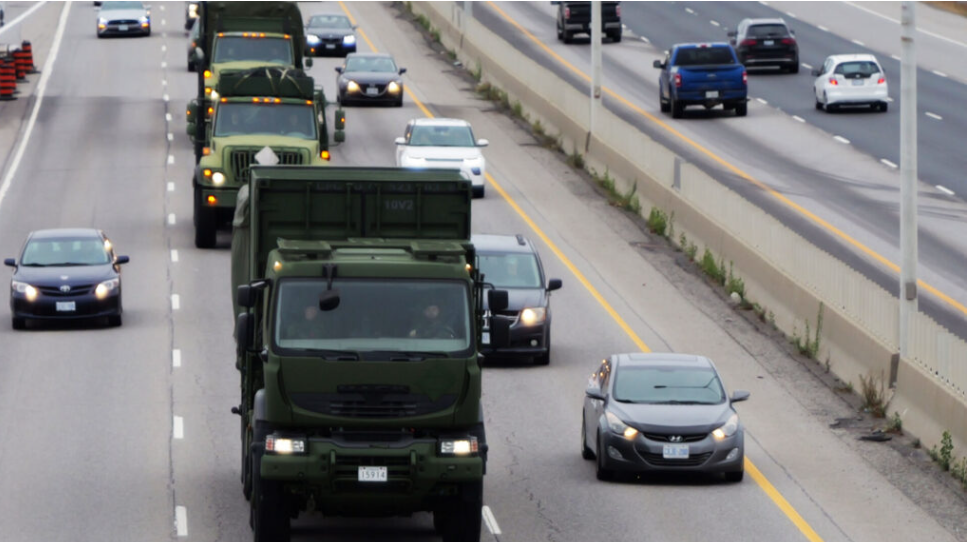 Increased military traffic possible on area highways