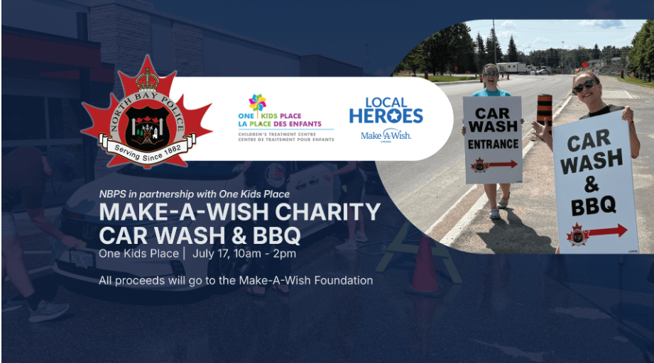 North Bay Police Service Hosts Make-A-Wish Charity Car Wash & BBQ