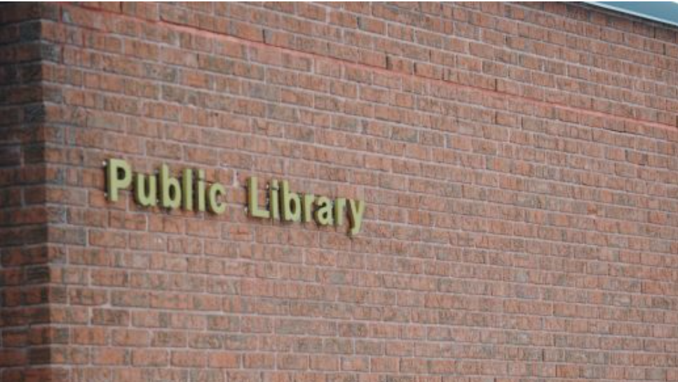 Main library entrance on Worthington closed for repairs