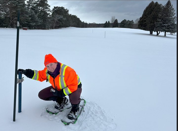 Average snow depth is well below normal