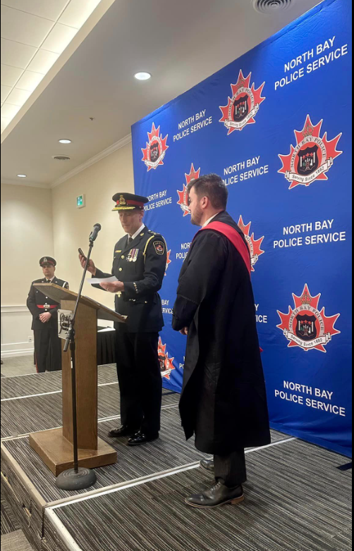 North Bay Police Chief Longworth Sworn in