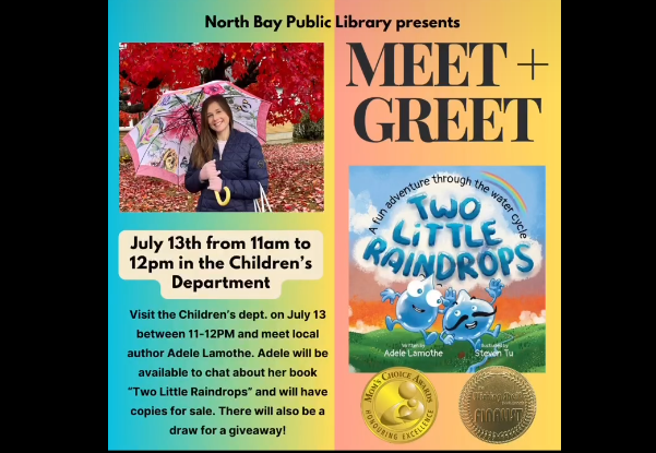 Local Award-Winning Author at North Bay Library this Saturday