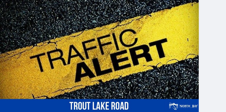 Lane reduction on Trout Lake Road near NB Jail