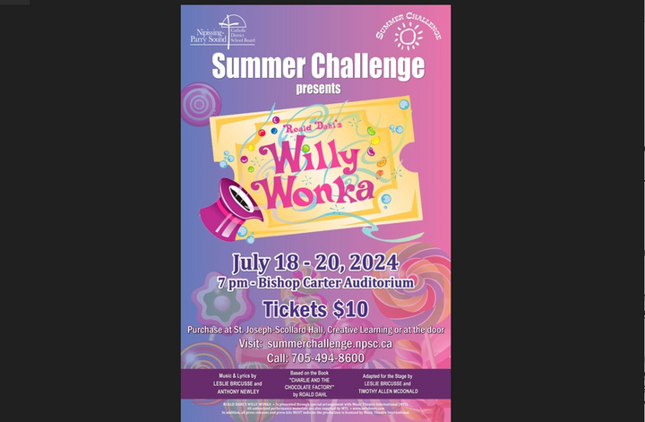 Summer Challenge Presents Willy Wonka!