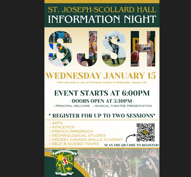 St. Joseph Scollard Hall Invites Future Bears to Information Session