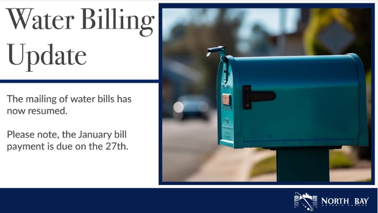 Water Bill is in the Mail