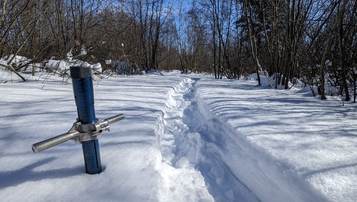 Snow depth increased by 10 cm