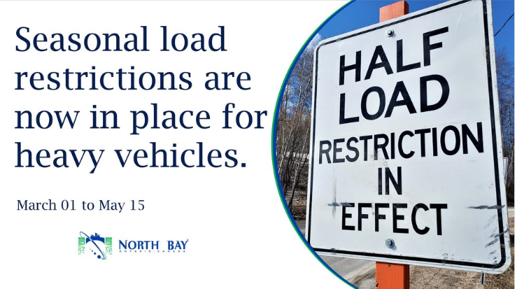 Seasonal Load Restrictions in Effect