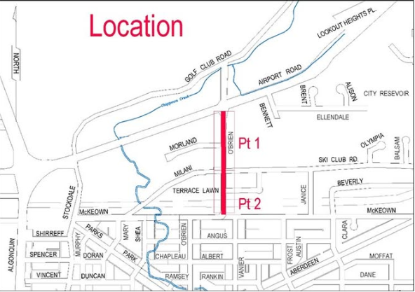 Infrastructure Rebuild along O'Brien Street