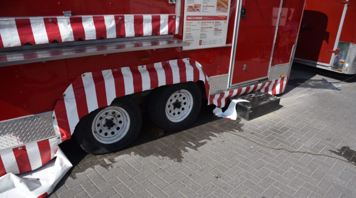 Police investigating after food truck tires slashed