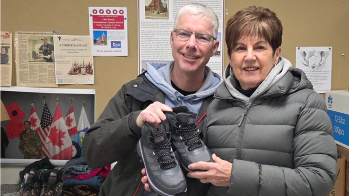 Over 100 pairs of new winter boots donated to those experiencing homelessness