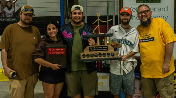 Washer tournament raises over $19,000 for bus safety